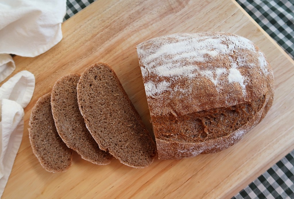 Fresh-Milled Country Bread with Poolish